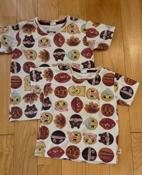 アンパンマン キッズコレクション Tシャツ パン柄 100 120 お揃い 子供服