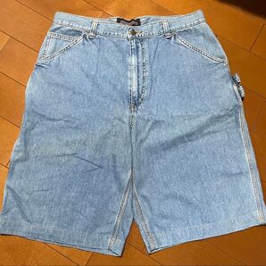 新品未使用 AMERICANINO EDWIN エドウィン 00s 極太 ワイド デニム ハーフパンツ バギーショーツ y2k