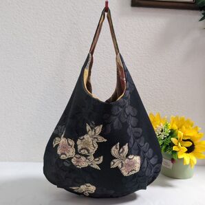 辻が花&江戸小紋 255 リメイク リバーシブル ちっちゃいバッグ
