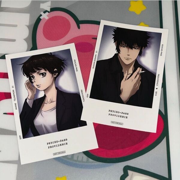 PSYCHO-PASS サイコパス PROVIDENCE 常守朱 狡噛慎也 ポラロイド風カード