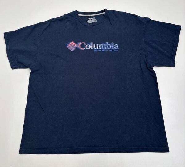 Columbia コロンビア PFG Tシャツ ネイビー XXL ビッグサイズ オーバーサイズ フィッシング 大きめ
