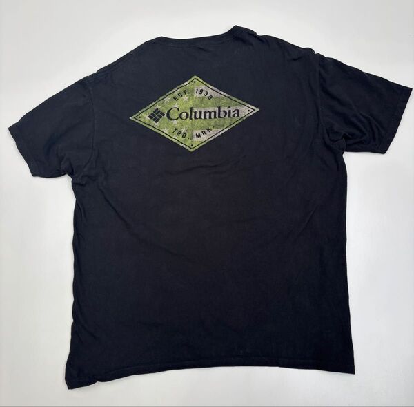 Columbia コロンビア Tシャツ ブラック メンズ XL 古着