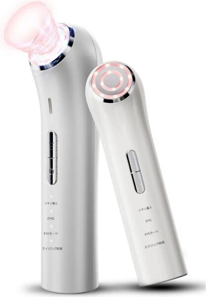 美顔器 EMS【正規品 1台多役】 美容器 目元ケア RF美顔器 イオン導入 ボディケア 温熱ケア 3色LED