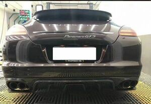 ★ポルシェ 970.1 パナメーラ前期用 4本出しカーボンディフューザー /ディフェーザー/アンダースポイラー/PANAMERA/GTS/ターボ/TURBOS