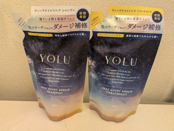 YOLU ディープナイトリペア 詰替用 シャンプー トリートメント350g 2個セット