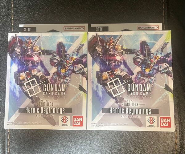 ガンダムカードゲーム スタートデッキセット 2個セット 未使用おまけ無し st01