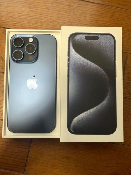 iPhone 15 pro 128gb ブルーチタニウム