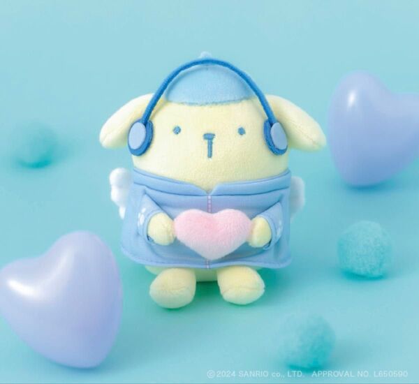 新品サンリオポムポムプリン えんじぇるジャージむにゅぐるみマスコットぬいぐるみ
