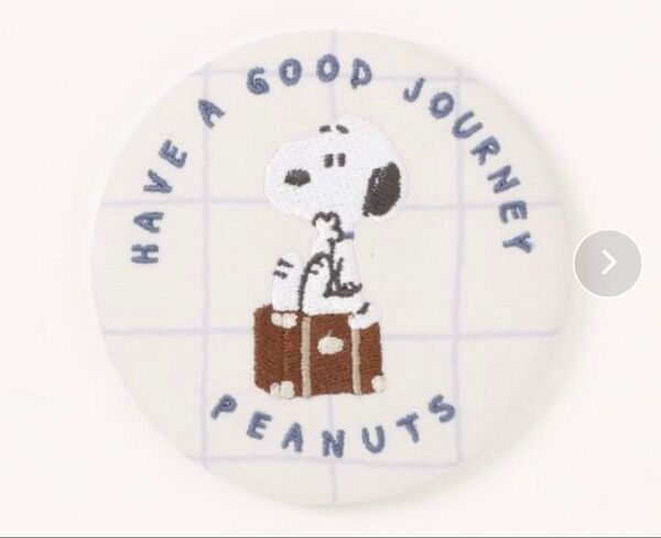 新品SNOOPYスヌーピーPEANUTS/ピーナッツ 刺繍カンミラー鏡