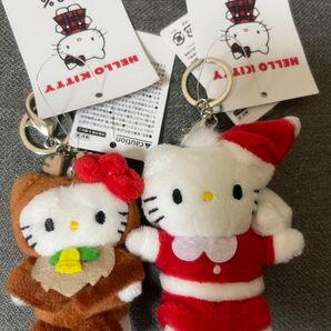 新品 .stローリーズファーム トイキーホルダーキティ サンタクローストナカイ
