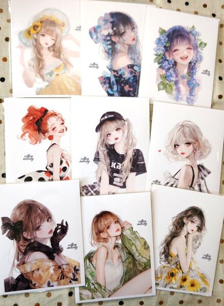 新作!【cm3】cottonmelody 様 人物ステッカー 〔バラ売り可〕 コラージュ cotton melody