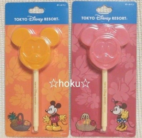 TDR ミッキー&ミニー アイスバー ボールペン 2本セット 東京ディズニーリゾート フードグッズ