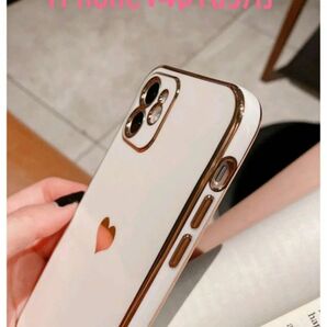 新品 iPhone14plus ホワイト ゴールド ケース アイフォン