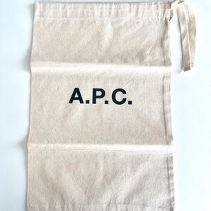 新品・未使用品 A.P.C. ロゴ入り 巾着袋 アーペーセー 布袋