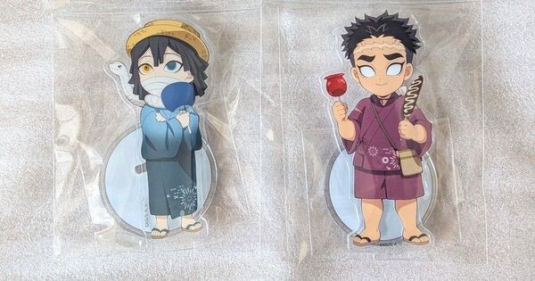 伊黒小芭内 悲鳴嶼行冥 花火大会 鬼滅の刃 アクリルスタンド アクスタ
