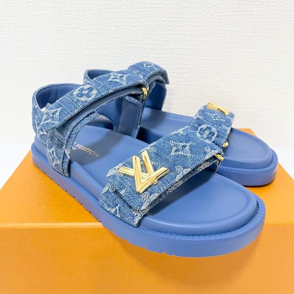 【未使用】ルイヴィトン LV サンセット サンダル 24.5cm