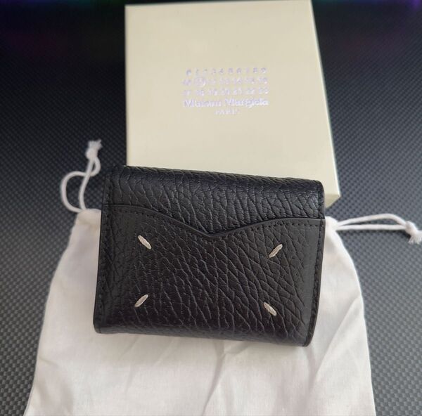 Maison Margiela 三つ折財布 コンパクト財布 ブラック