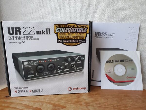 Steinberg スタインバーグ 22 USB2.0 24bit/192kHz オーディオインターフェース UR22mkII