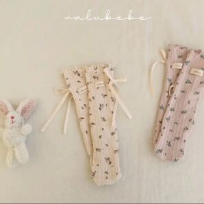 valubebe SOCKS 靴下 韓国子供服 monbebe ベビーソックス 花柄