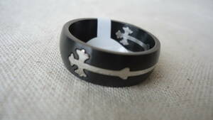 RingWright Co. Two Tone Stainless Steel Cross Cut Out Ring US11 , 23号 指輪 リング クロス レターパックライト レターパックプラス