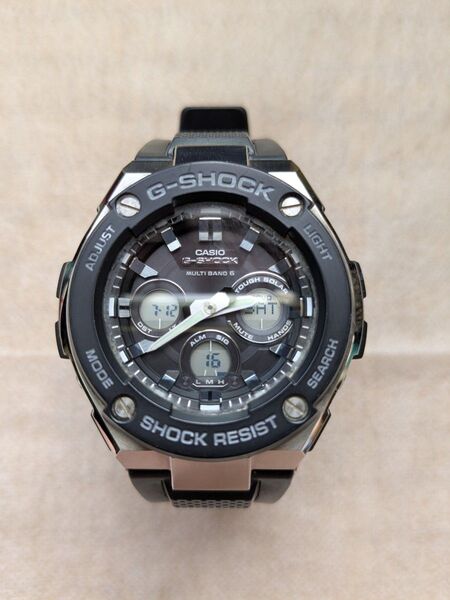 カシオ G-SHOCK GST-W300-1AJF 電波ソーラー マルチバンド6 CASIO 腕時計 Gショック ブラック