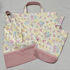 レッスンバッグ・体操着・上履き入れセット★ハンドメイド★ゆめかわ 上靴入れ