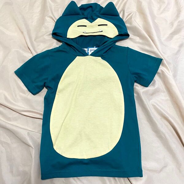 【新品タグ付き】 ポケモン カビゴン なりきりTシャツ フード 120cm
