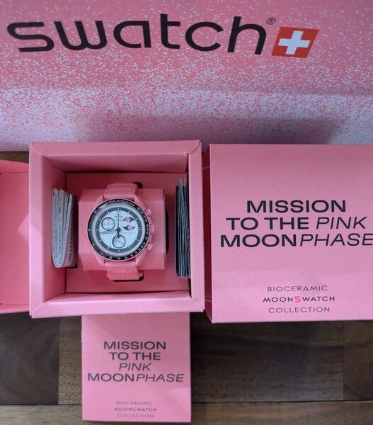 OMEGA Swatch MoonSwatch Mission THE PINK MOONPHASE ピンク スウォッチ オメガ