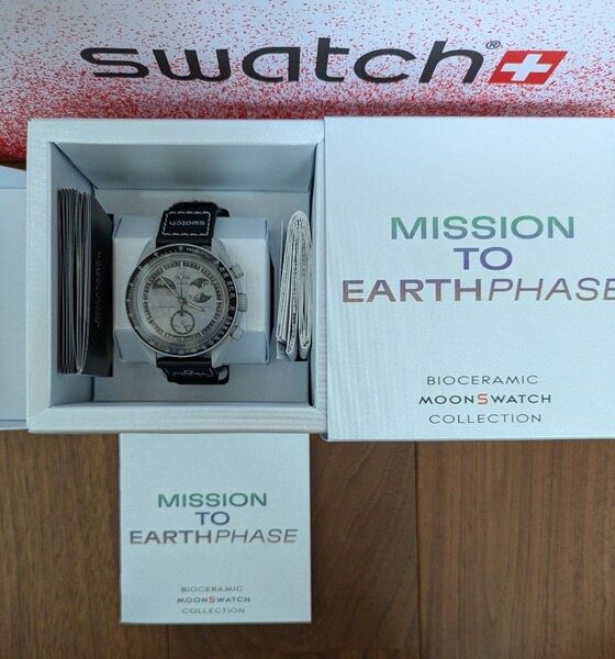 MoonSwatch "Mission to Earthphase ミッション トゥ アースフェイズ オメガ 7月購入