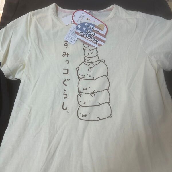 新品、レディースLサイズ【すみっコぐらし】半袖Tシャツ、100%
