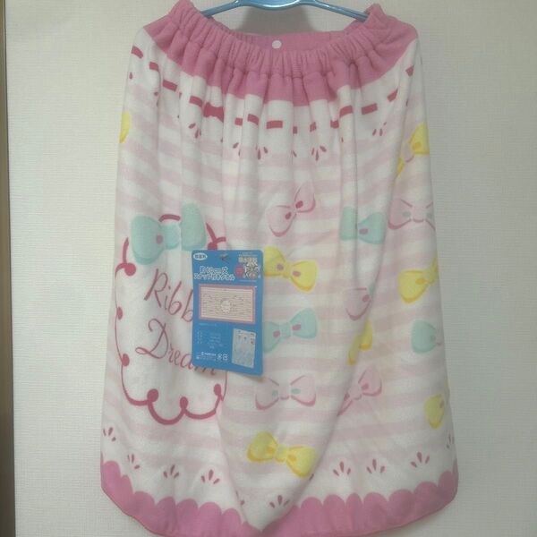 新品【マイクロファイバー】女の子、ラップタオル、バスタオル