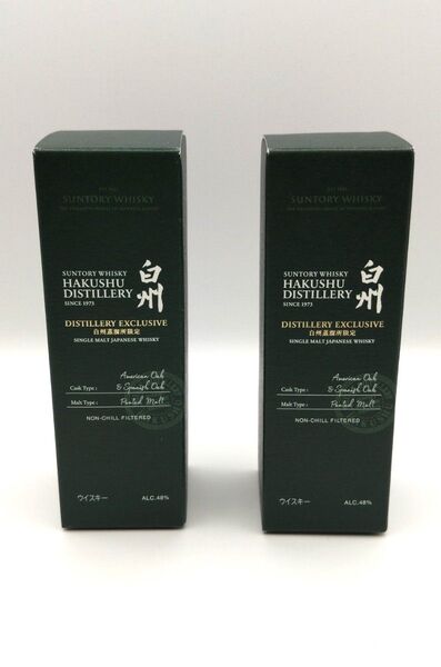 白州蒸溜所限定 サントリー SUNTORY シングルモルトウイスキー 白州 180ml 2本セット
