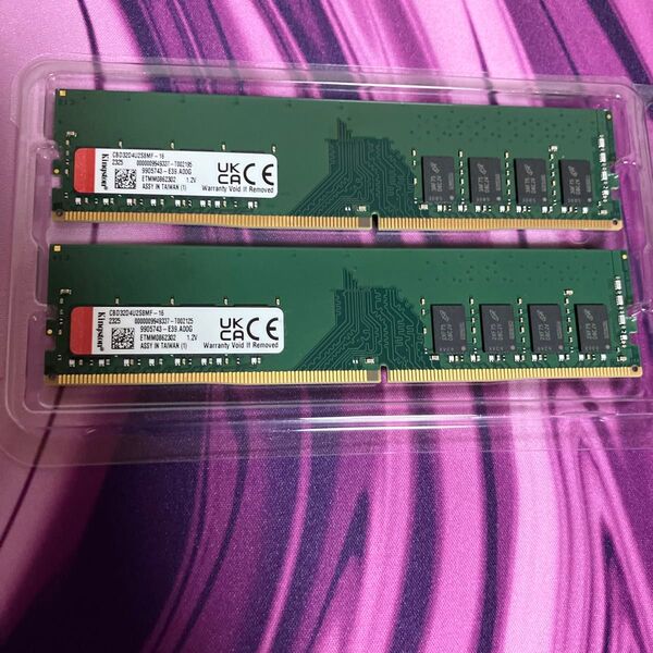 DDR4メモリ 32GB(16GB2枚組) Kingston CBD32D4U2S8MF-16 [DDR4-3200