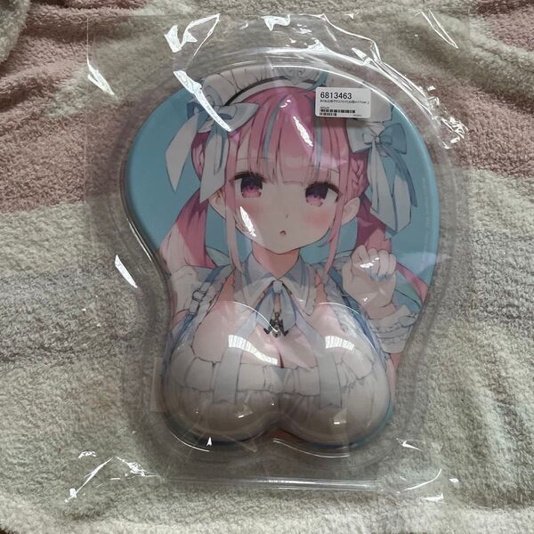 正規品 美品 おっぱいマウスパッド 湊あくあ がおう C100 まかろん大帝 立体マウスパッド