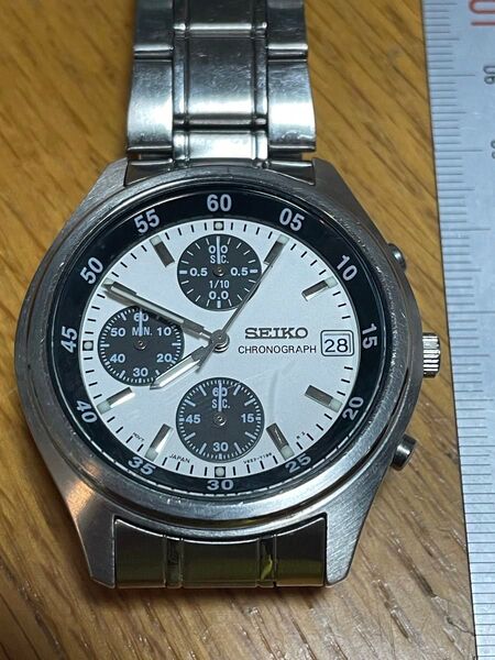 セイコー V657-7100 動作品 SEIKO クォーツ 腕時計 クオーツ クロノグラフ