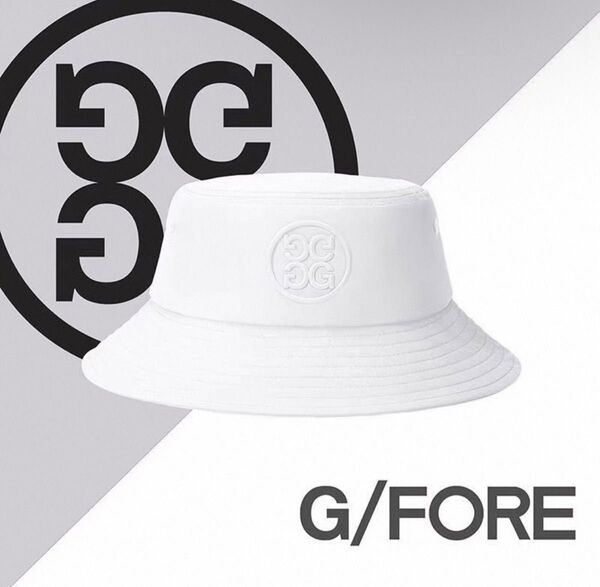 25 新作 G/FORE ジーフォア バケットハット ゴルフ 帽子 ホワイト
