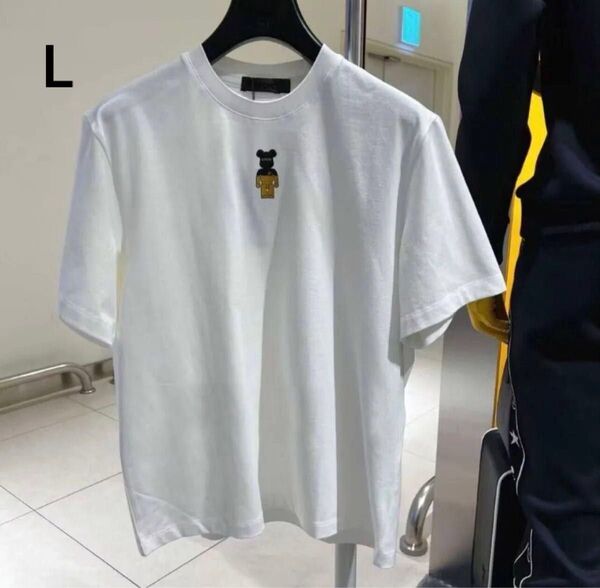 ジーフォア ゴルフメンズ トップス 半袖 カットソー Tシャツ L ホワイト