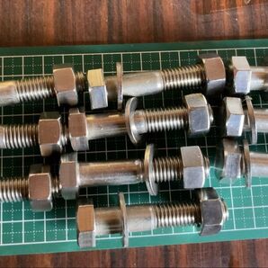 《JIS規格》ステンレス六角ボルトM12×60 平ワッシャ ナット 10本セット