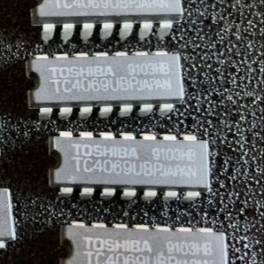 東芝 6回路インバータ(NOTゲート) TC4069UBP 7個