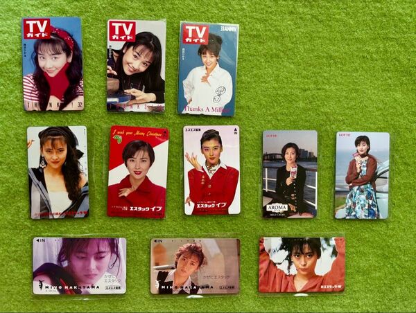 O 【即購入 不可・1枚の価格・複数枚値引き】『未使用』テレカ テレホンカード コレクション TVガイド 中山美穂 西田ひかる