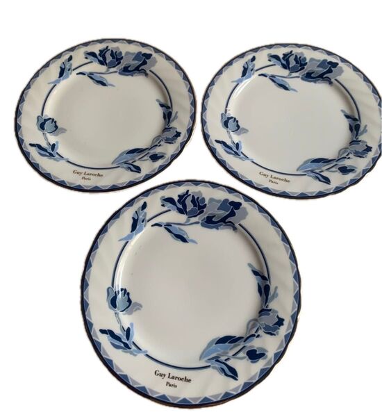 お値下げ★ Guy Laroche ギラロッシュ ケーキ皿.3枚セット 陶磁器 美品