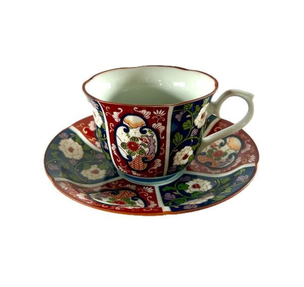 有田焼 伊万里焼【清秀窯】コーヒーカップ&ソーサー 1客 美品