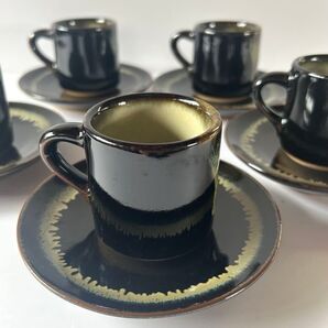 桂山 コーヒーカップ&ソーサー5客セット レトロ 美品