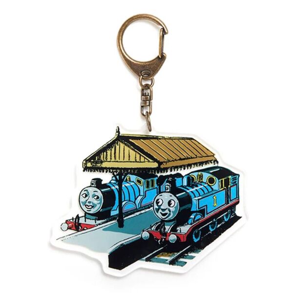 【新品未使用】 アクリルマスコット・ヴィンテージキーホルダー エドワードとトーマス VKH-TOM-10 アクキー