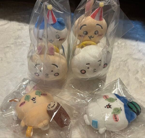 ちいかわらんど ちいかわ ハチワレ うさぎ ぴーぽぽぬいぐるみ これってスイカ割り?マスコット ぬいぐるみ マスコット