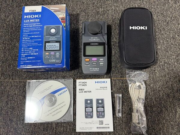 【新品】 HIOKI 日置電機 照度計 FT3424 LUX METER ヒオキ