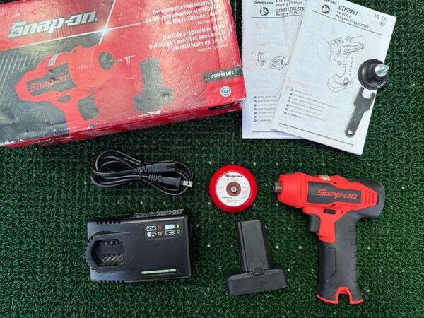 【未使用に近い】 SNAP ON ミニポリ 電動 コードレス ポリッシャー