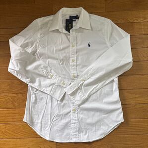 新品タグ付 Polo Ralph Lauren ホワイト 長袖シャツ サイズ10