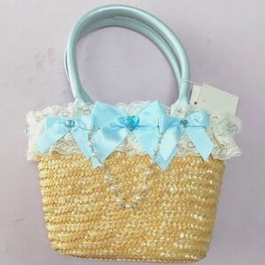 マザウェイズ 巾着かごバッグ (手提げバッグ)女の子(未使用品ですが…)