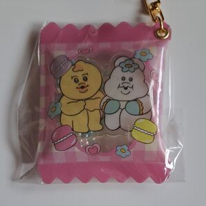 んぽちゃむ シャカシャカ キーホルダー ピンク